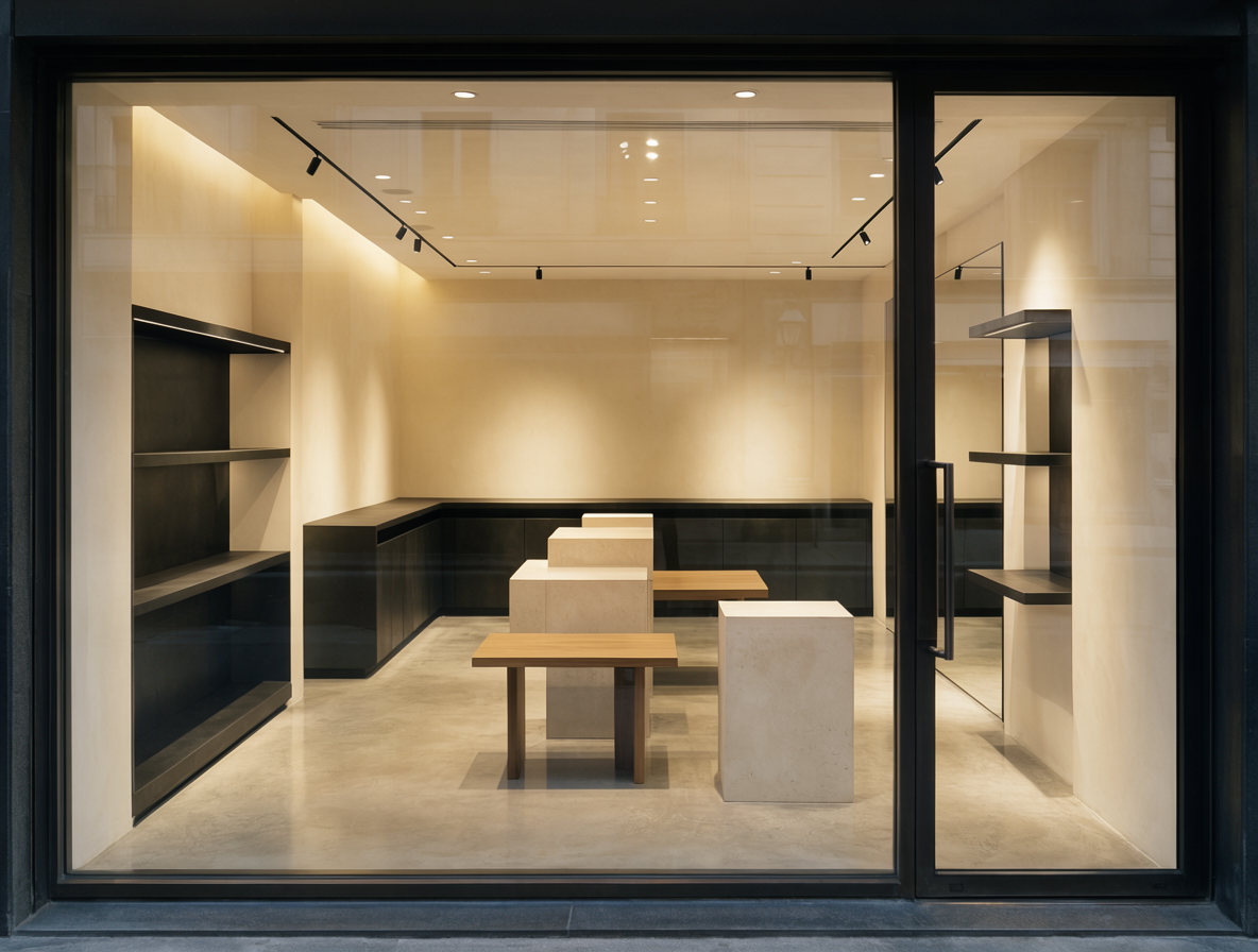 Local business storefront interior